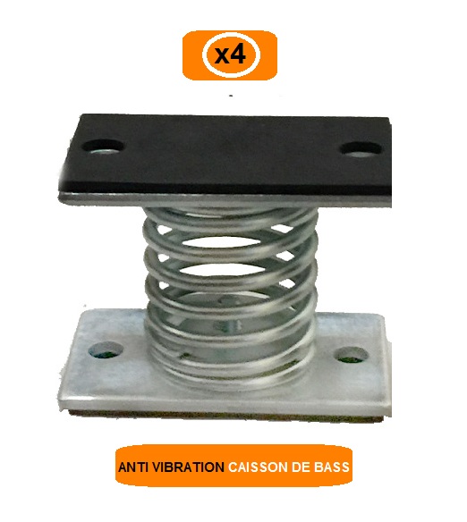 CAISSON DE BASSE  ANTI VIBRATION (4 RESSORTS)