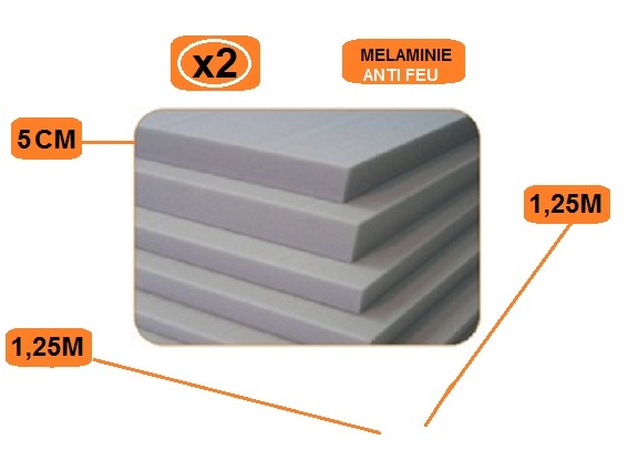 Plaque de mousse insonorisante et isolante membrane PU - TIDO